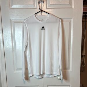 Adidas White Long Sleeve Tee